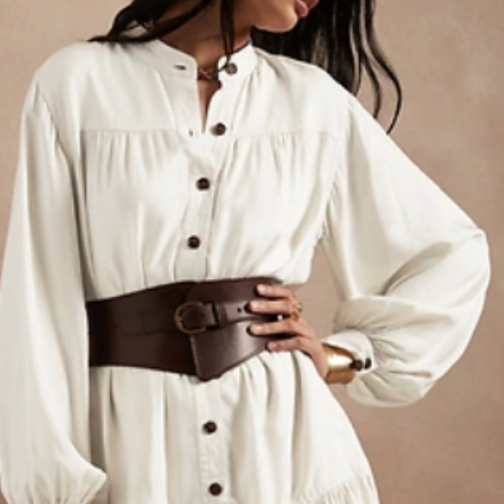 Banana Republic Flounce-Hem Dress